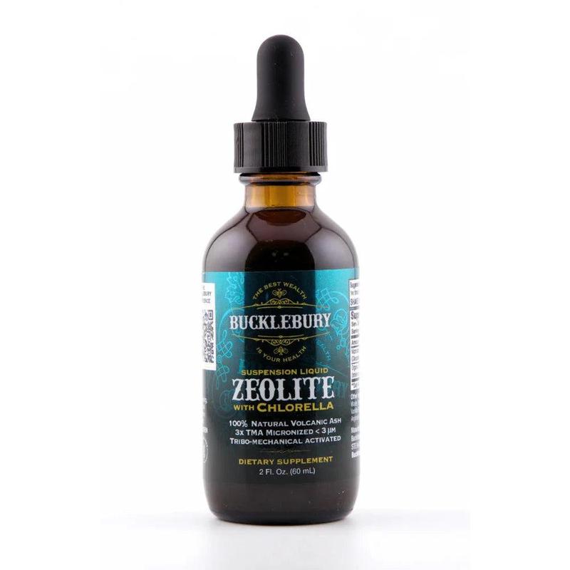 Bucklebury Zeolite Suspension Liquid with Chlorella 2 FL. Oz. (60 mL)