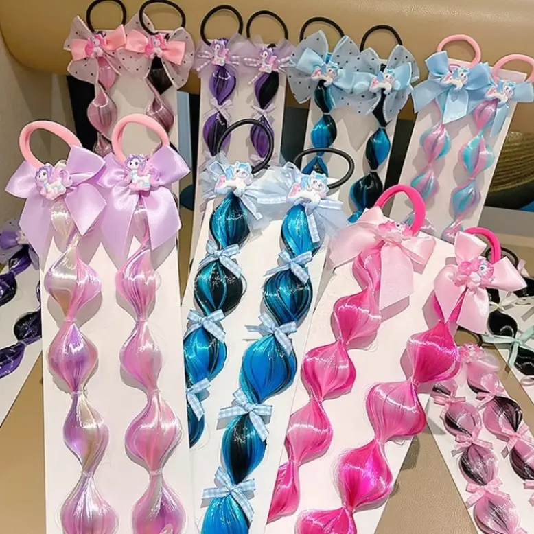 My Little Pony Wig Braids Hair Ties Girls Hair Bands Girls Styling Hair ...