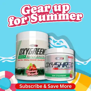 Summer Gear Up x Summer Shred Reset & Refresh Bundle | OxyShred (33 Serve) + OxyGreens (30 Serve) | Light Wellness Combo | Routine Reset