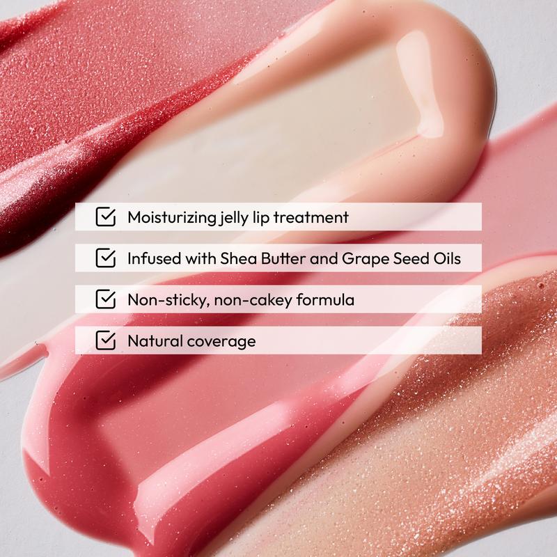 KISS NEW YORK Professional Melting Jelly Lip Balm, High Shine Glossy Lipstick, Plumping Effect Look, Lip Care, Hydrating Lip Gloss Makeup Moisturizer