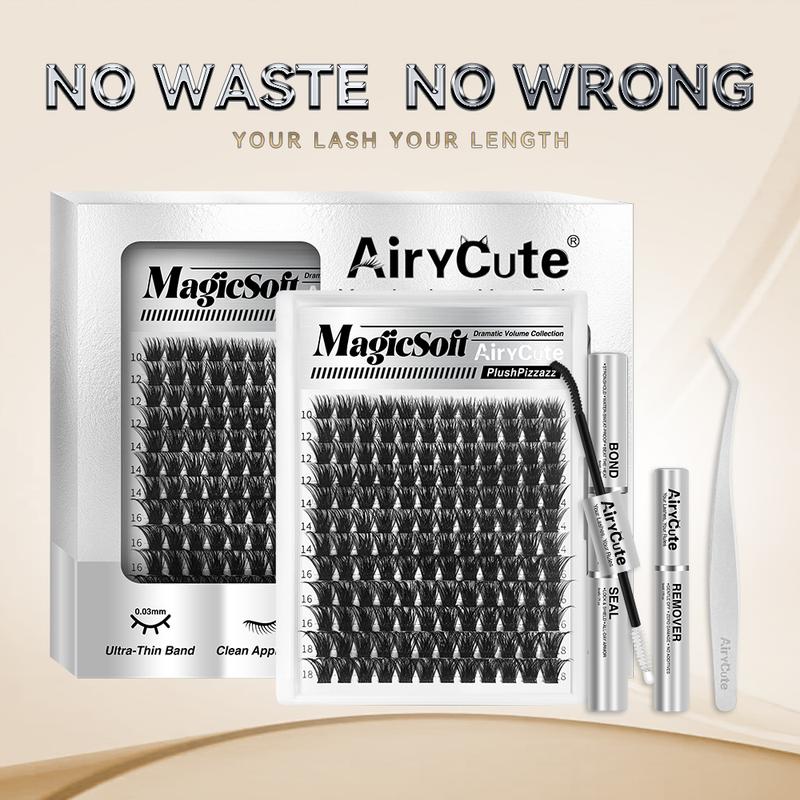 MagicSoft Volume Lashes | AiryCute DIY False Eyelashes for Bold Dramatic Look Unstoppable Bestseller You've Been Waiting For | Ultra-Dense, Waterproof, Long-Lasting Lashes | Magic | Beginner-Friendly DIY Lashes for a Flawless Look MagicSoft Volume Lashes | AiryCute DIY False Eyelashes for Bold Dramatic Look Unstoppable Bestseller You've Been Waiting For | Ultra-Dense, Waterproof, Long-Lasting Lashes | Magic | Beginner-Friendly DIY Lashes for a Flawless Look