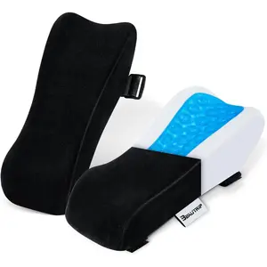 Ergonomic Armrest Pads Office Chair Arm Rest Cover Pillow Elbow Support Cushion for Computer, Gaming and Desk Chairs (Set of 2)