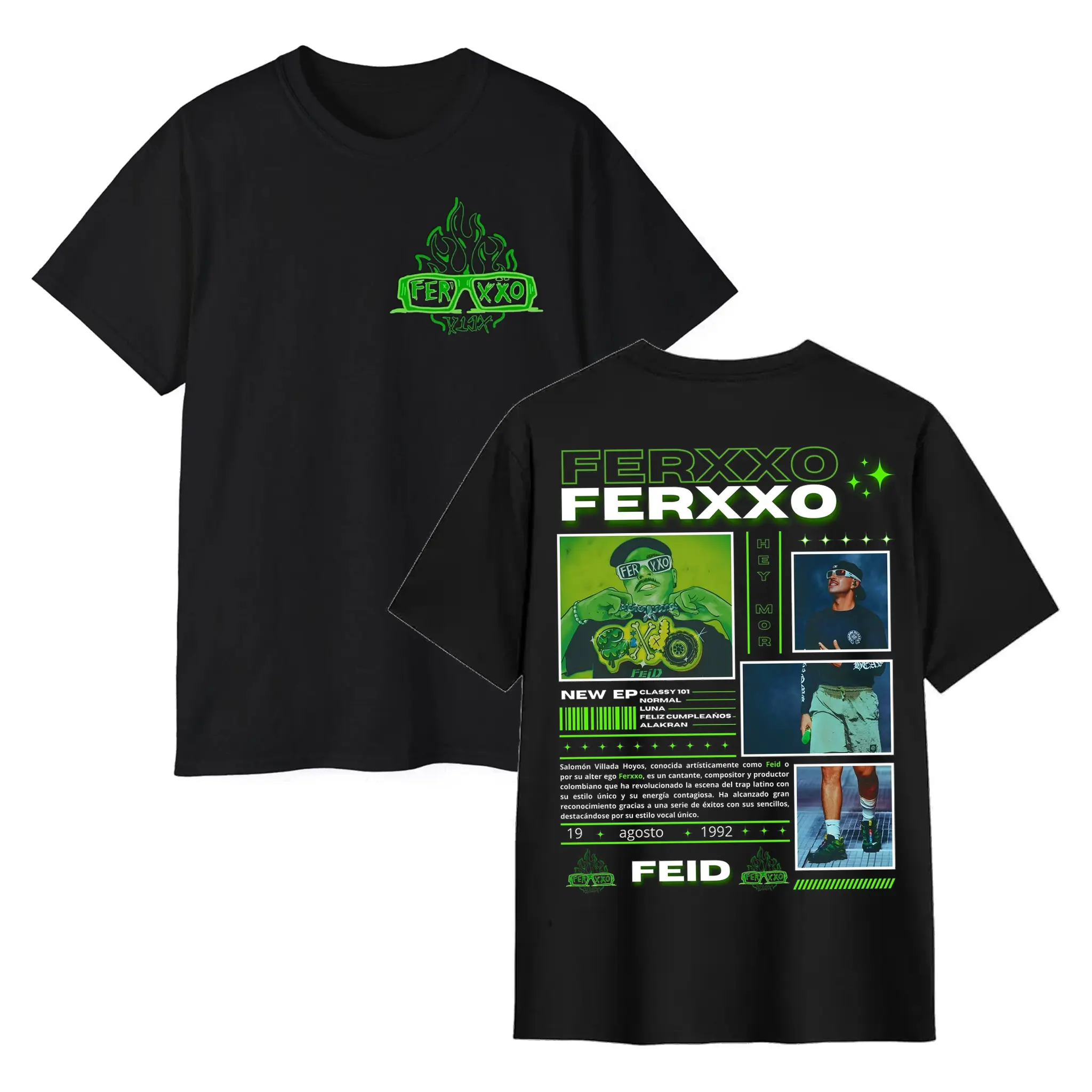 Feid Ferxxo New EP Classy 101 Album Two-Sided T-Shirt – Vintage Concert Graphic Tee 2026 Fan Merch