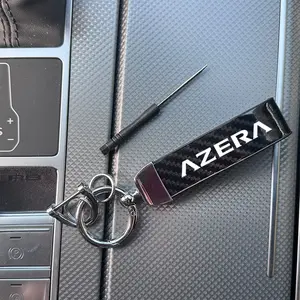 Hyundai Azera Carbon Fiber Keychain, Multiple Colors, Durable & Stylish Design, Perfect Gift for Car Enthusiasts