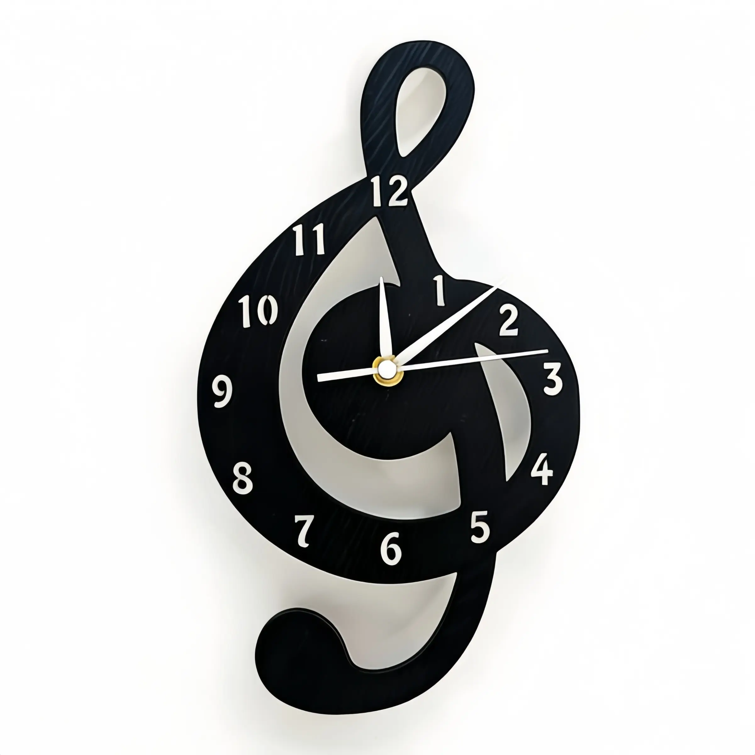 Wooden Note-Themed Wall Clock, Creative Decorative Clock, Home Decor & Music Hall Decoration, Perfect Gift, Model_xinghao Sangtai6168s, Ca_prop_65_no