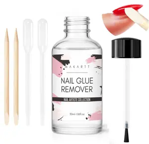 Makartt Nail Glue Remover for Press on Nails - 30ML Hema-free, Glueoff Easy Removal Versatile Debonder for Glue on Tips, Regular Polish, Quick Glues and Semi-Cured Sticker DIY Manicure Supply