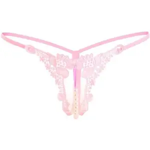 3PWomenLaceBeadsLacePantiesEroticThongLingerieUnderwear