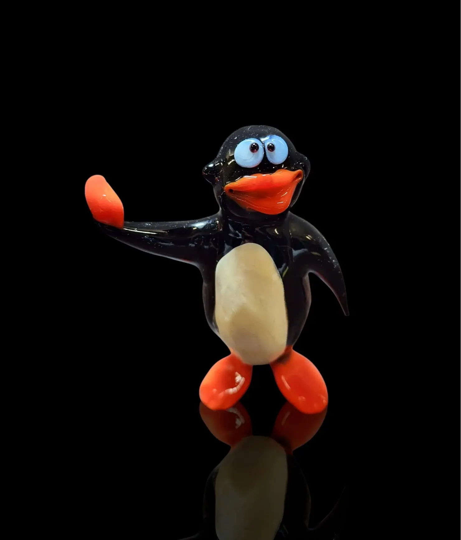 Glass Penguin Figurine, Collectible Glass Penguin, Murano Quality Gift At A Fraction Of The Price, Handcrafted In Ukraine