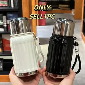 450ML Stainless Steel Vacuum Insulated Water Bottle, Leak-Proof Design, Portable, Keeps Hot and Cold, Ideal for Work, Study, Camping, Sports, Travel