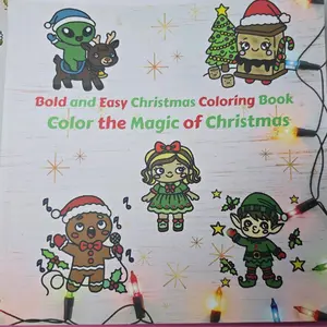 Bold and Easy Christmas Coloring Book