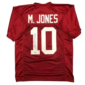 Mac Jones Signed Alabama Crimson Tide Custom #10 Crimson Jersey - Beckett QR