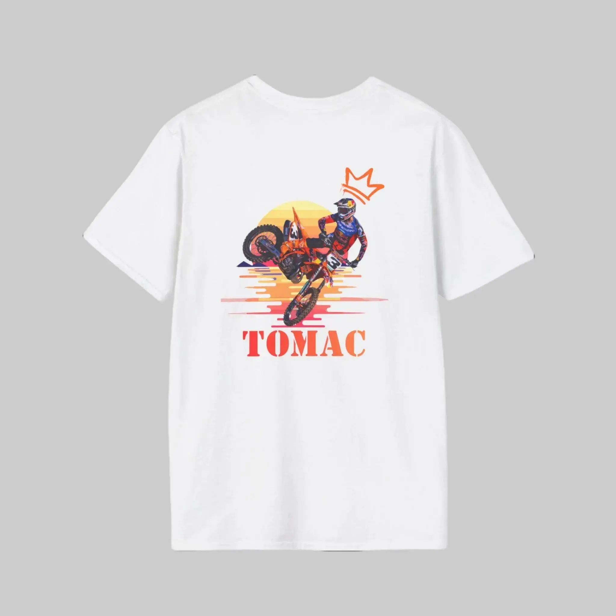 Champion Rider Eli Tomac 3 Supercross Tee Motocross Racer Graphic T-Shirt Sweatshirt Hoodie 2 Sided Dirt Bike Gift