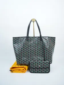Pre-owned Goyard canvas Tote Bags Limited Edition Color Saint Louis Claire Voie PM Black Opaline
