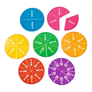 8" Diam. Assorted Color Jumbo Fraction Magnet Set - 38 Pc.