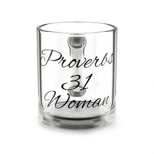 Ang3l Cor3 Proverbs Glass, 10oz | Faith-Inspired Drinkware for Wellness, Positivity & Everyday Motivation