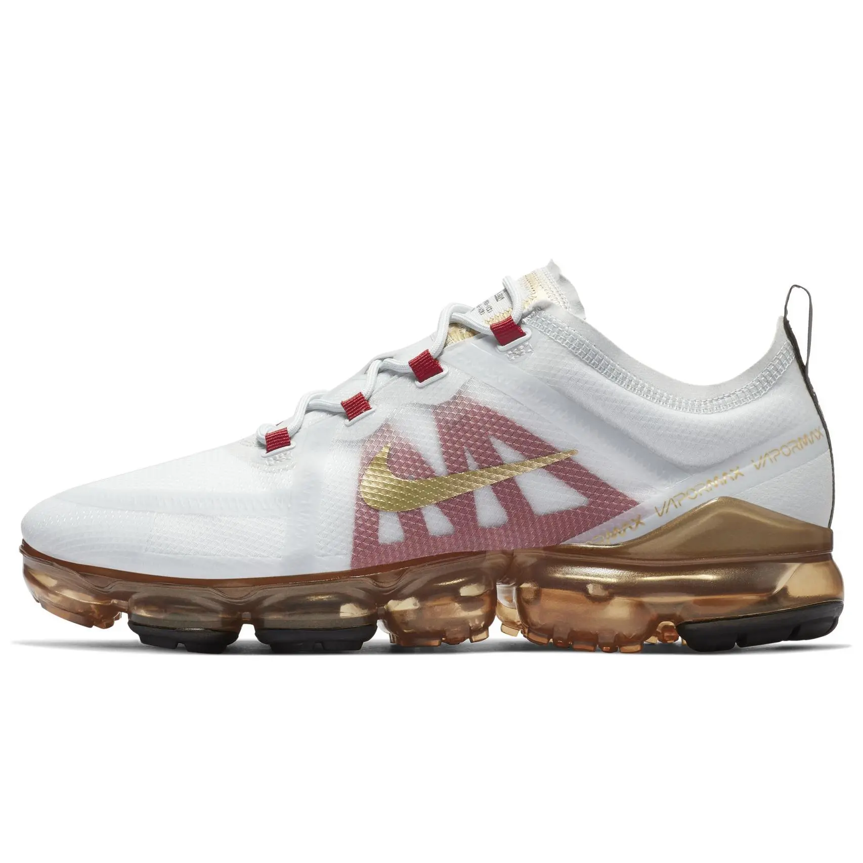 Nike Air VaporMax 2019 Chinese New Year Pure Platinum Stylish Comfortable Low Top Running Shoes Unisex BQ7038-001