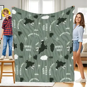 Cute Donkey Print Blanket, Soft Skin-Friendly Portable Throw, Suitable for Kids Room, Living Room, Bedroom, Outdoor