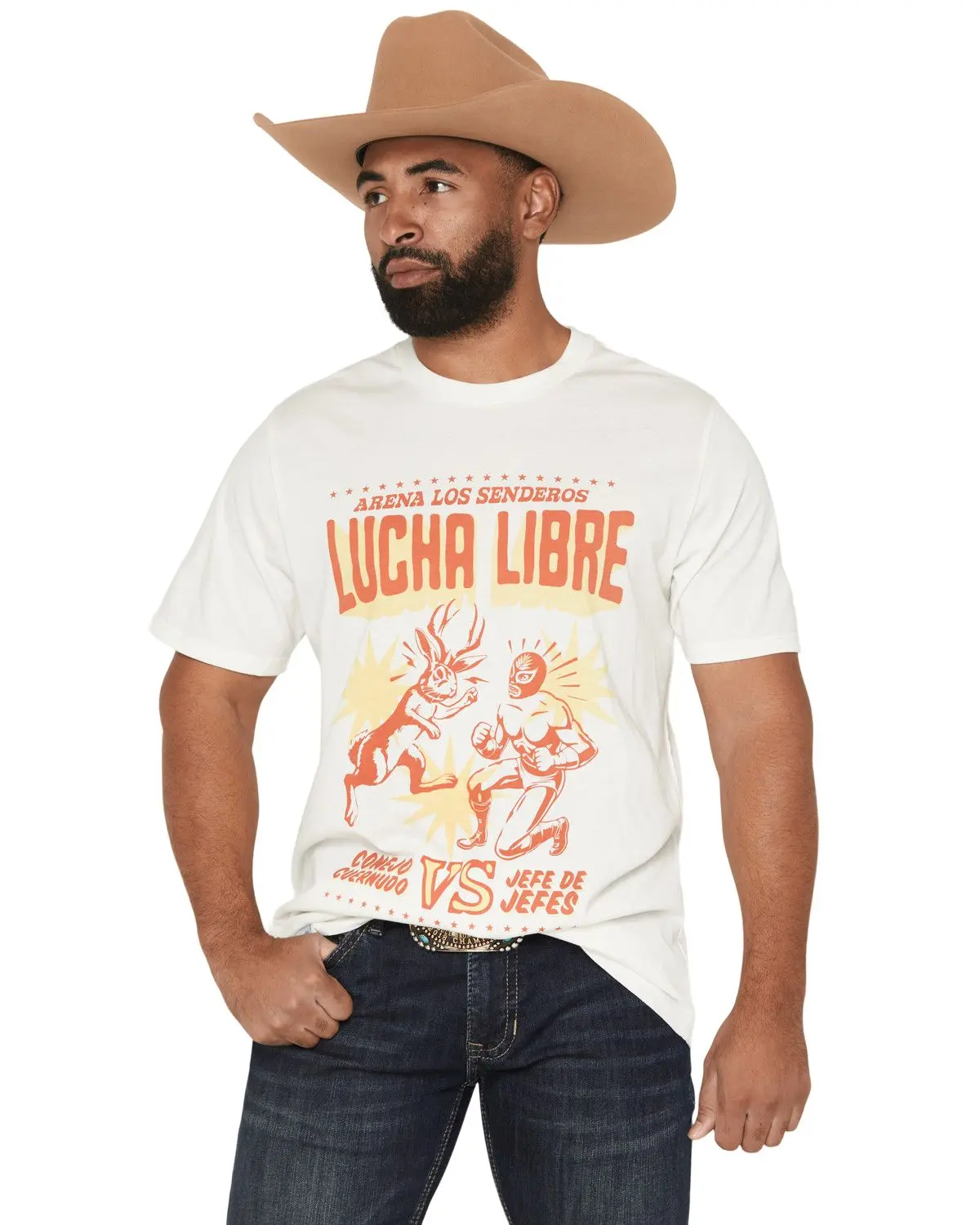 Sendero Provisions Men's Men'S Lucha Libre Short Sleeve Graphic T-Shirt - Spcs125f17b