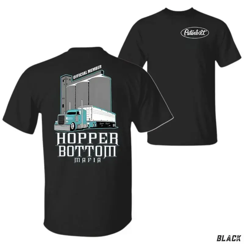 Hopper Bottom Mafia Grain Truck Shirt – Semi Truck Graphic Tee, Corn Hauler T-Shirt, Farm Life 2side, Trucker Gift for Men, Official Member Design