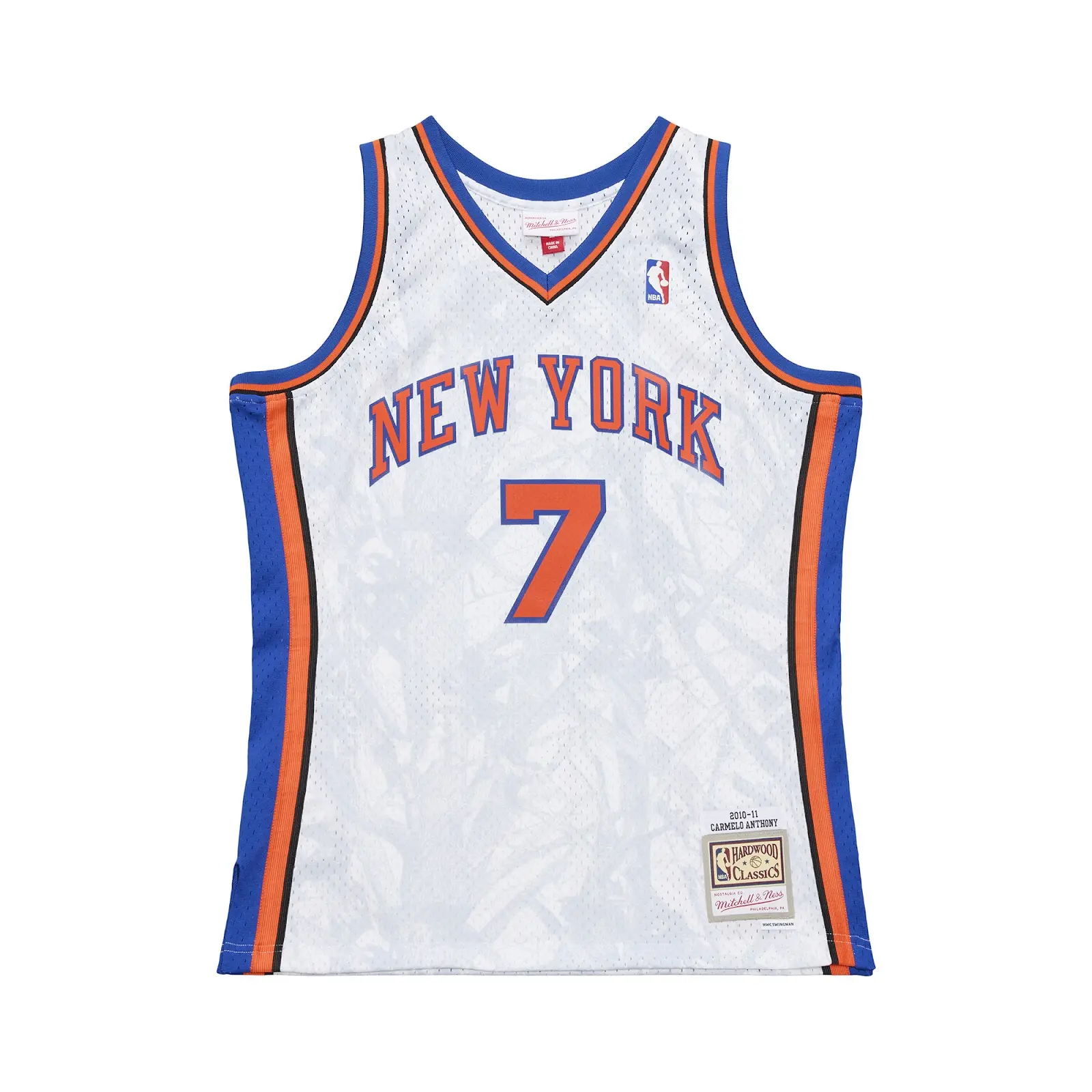 Mitchell & Ness Carmelo Anthony New York Knicks NBA Ghosted Swingman Jersey