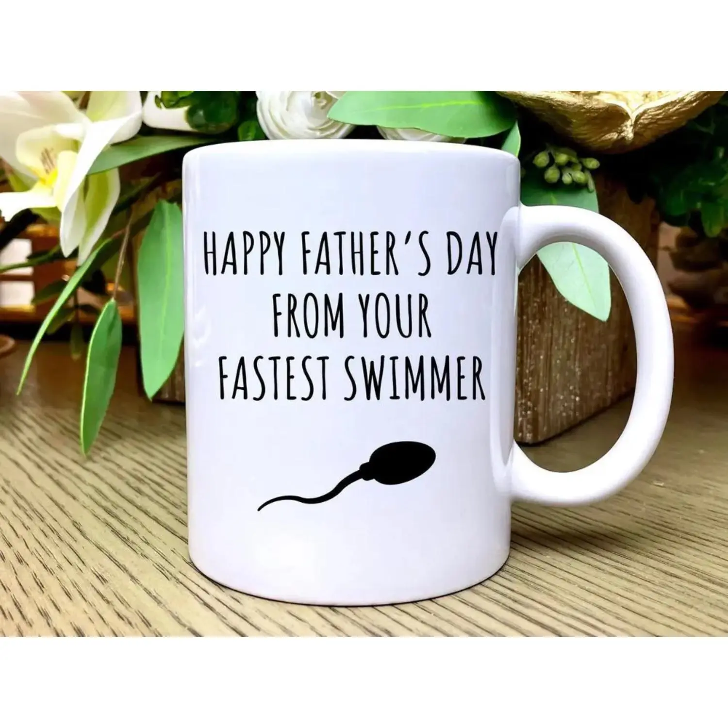 Funny Happy Fathers Day Dad Mug, Funny Dad Fathers Day Gift, Fathers Day Coffee Mug, From Daughter, Funny Dad Father's Day Gift from Son