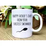Funny Happy Fathers Day Dad Mug, Funny Dad Fathers Day Gift, Fathers Day Coffee Mug, From Daughter, Funny Dad Father's Day Gift from Son
