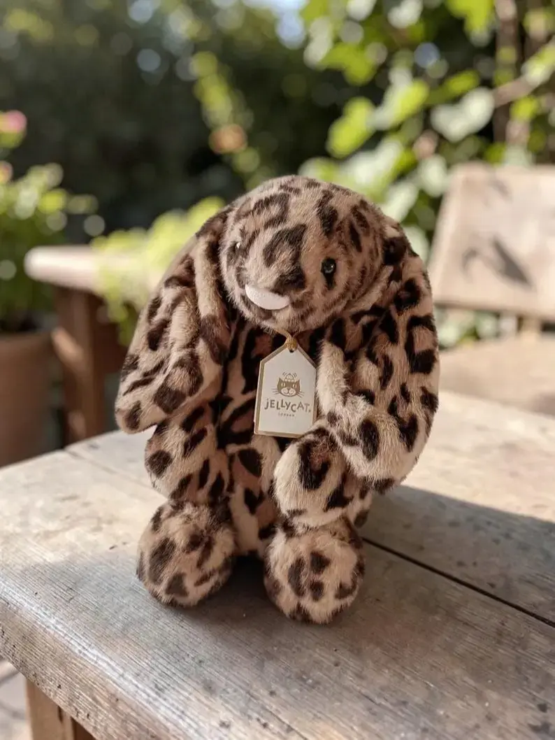 Authentic Jellycat Cobblehop Bunny Leopard Plush Toy | Collector Gift | Super Soft