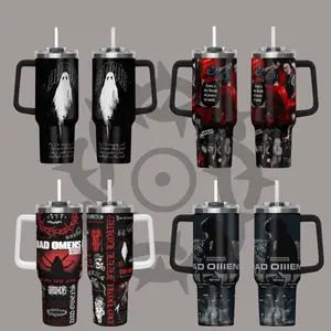 2026 Bad Omens Do You Feel Love Tumbler With Handle, Noah Sebastian Tour Insulated Travel Mug 40oz, A perfect gift for family and friends,Metal Core Alternative Gift Mug