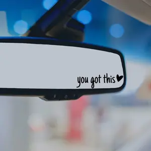 You Got This Mirror Decal, Rear View Mirror Sticker, You Got This Vinyl Decal, Motivational Decal