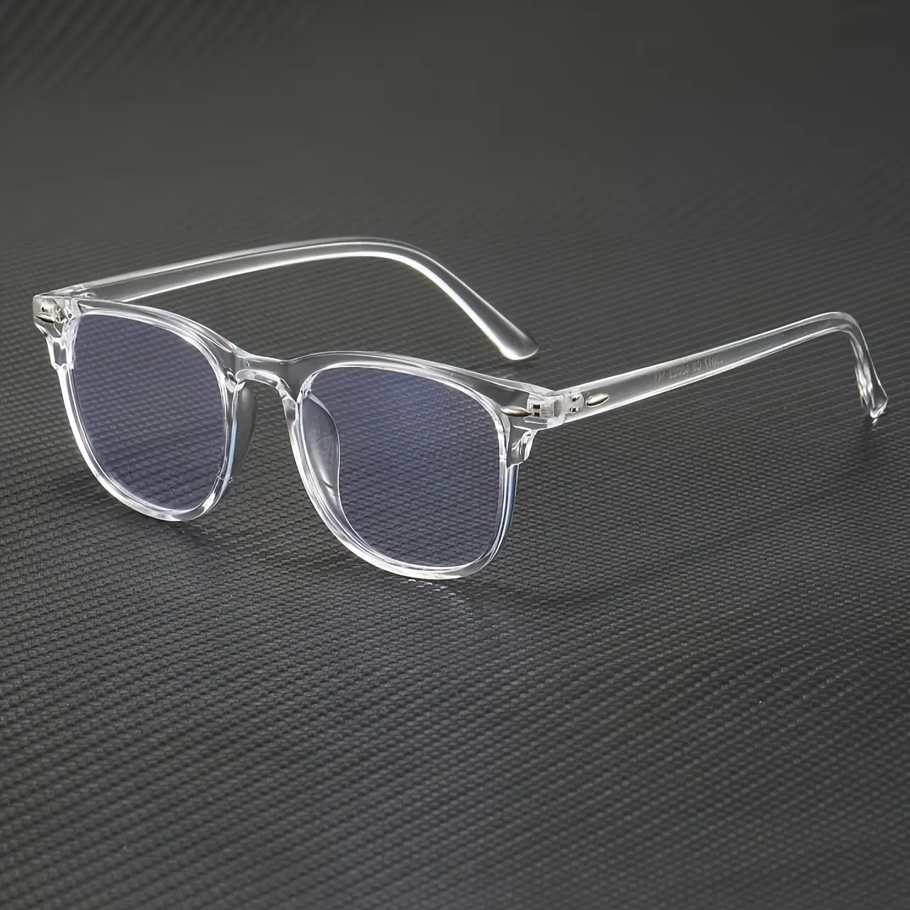 1pc Unisex Oval Full-Frame Fashion Transparent Glasses, Simple Clear PC Frame and Lenses, Comfortable Plastic Hinges, Suitable for Computer, Gaming, TV, and Phone Use