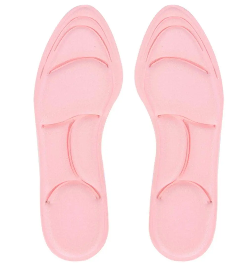 Woman 5D thick sponge insoles, soft-soled shock-absorbing casual shoes, high-heeled shoes insoles, sweat-absorbent foot pads, high-heeled pads, 3 pairs