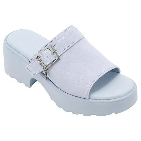 BEARPAW Frances Suede Open-Toe Clog