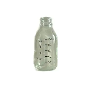 100mL Glass Bottle with Clear Measurement Markings for Accurate Volume Control