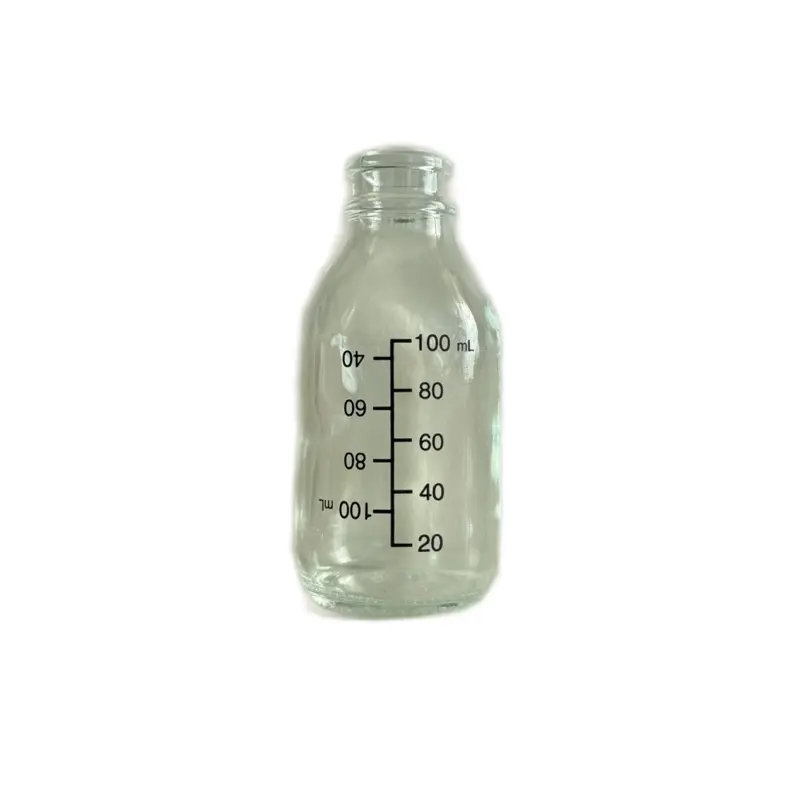 100mL Glass Bottle with Clear Measurement Markings for Accurate Volume Control
