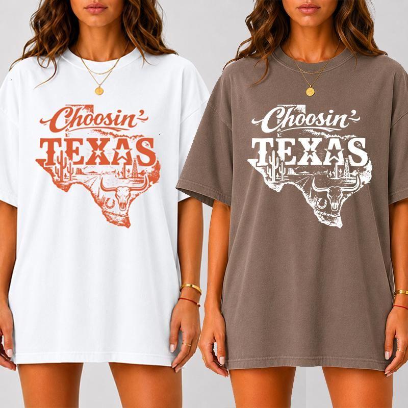 Comfort Colors Choosin’ Texas Shirt, Western Texas Graphic Tee, Vintage Cowboy State T-Shirt , By crystal24