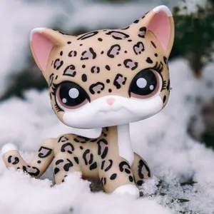 Mini Pet Shop Shorthair Cat Collie Dachshund Cocker Spaniel Figure Toy for Kids Christmas Xmas Birthday Gift