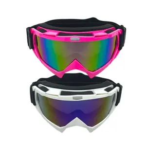 ActHose Ski Goggles, Snowboard Goggles for Men Women, Motocross Riding Goggles, UV Protection, Windproof Anti-Fog, 2 Pack