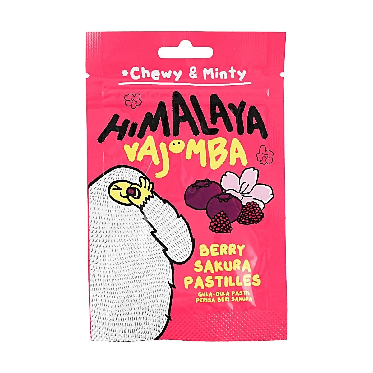 BIGFOOT Malaysia Berry Sakura Mint Gummy 25g - Fruity Floral Refreshing Candy