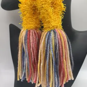 Shades of Yellow Handmade Tassel Earrings - Elegant and Lightweight Jewelry Accessories for All Ages