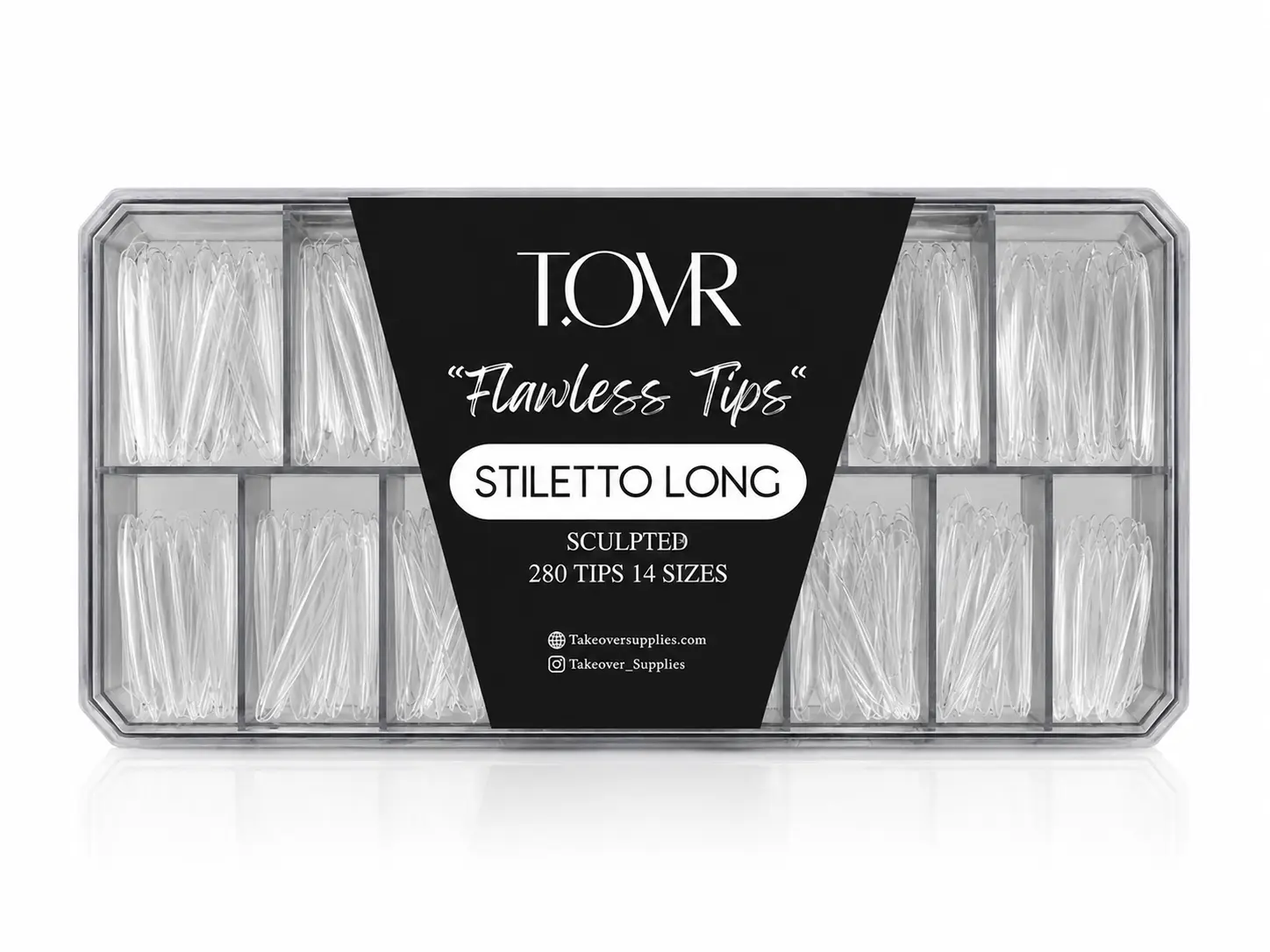 Take Over Soft Gel Extension Tips 280pcs Stiletto
