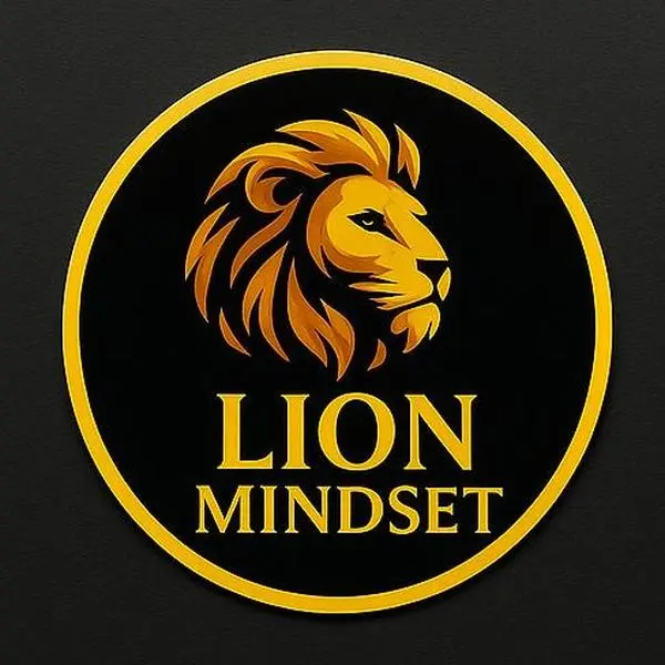 LION MINDSET Sticker - Bold Lion Graphic for Laptops Journals & More - Traditional Design for Motivation & Inspiration