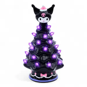 Sanrio Kuromi Light-Up Ceramic Christmas Tree | 6 Inches Tall