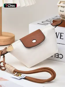 Fashion Mini Coin Purse Tote Bag Keychain Small Change Purse Key Pouch Cute Zipper Wristlet Wallets Accessories for Handbags