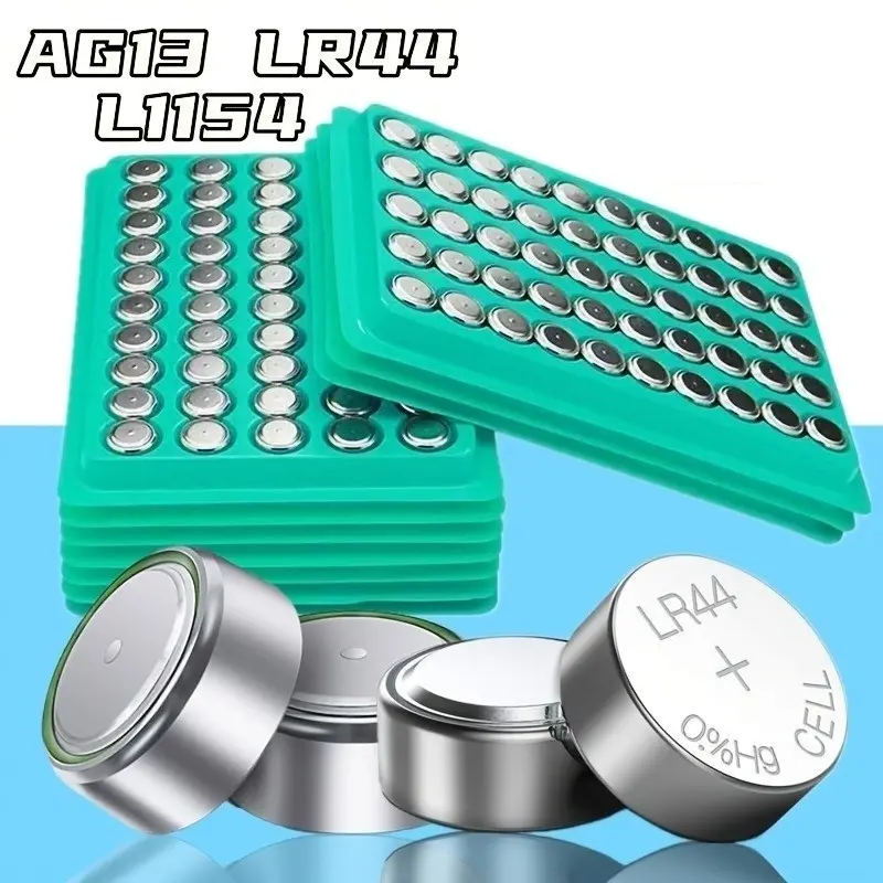 Ag13 Lr44 Alkaline Battery, 1.5v Button Cell, Industrial Packaging, Replacement Battery, A76 357 303 1154, 0.02-0.8 Wh Capacity