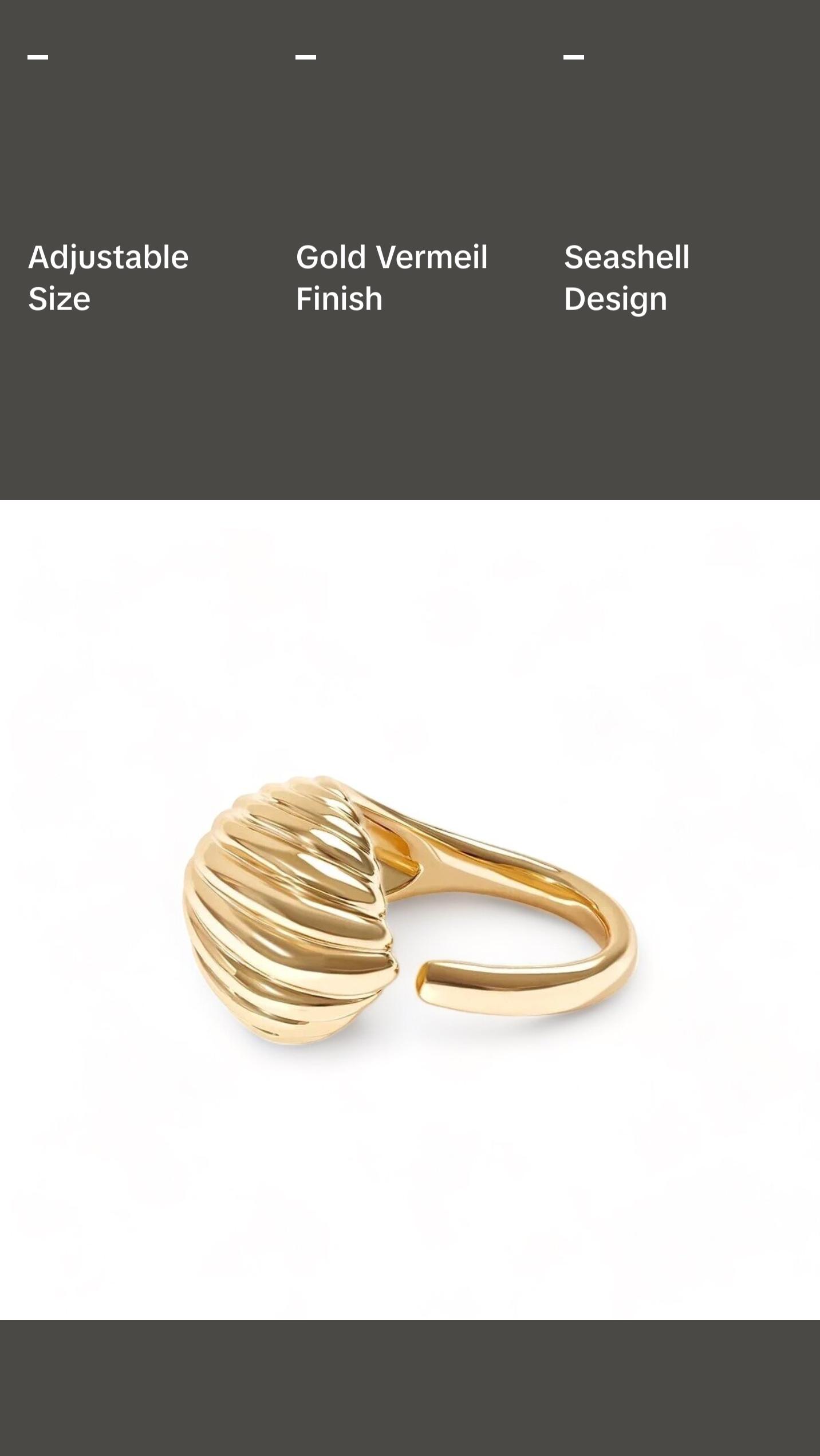 Seashell Wrap Ring