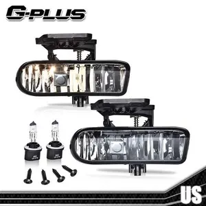Bumper Fog Lights Driving Lamps Smoke Fit For 1999-2002 GMC Sierra 00-06 Yukon