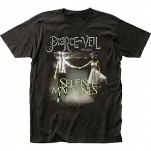 Pierce The Veil Selfish Machines Black Short Sleeve Cotton T-shirt Unisex