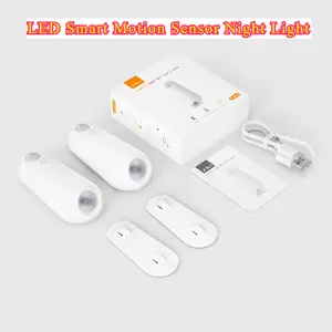 LED Smart Motion Sensor Night Light, Toilet Seat Lights, USB rechargeable 8Color Lamp for Summer Corridor WC Camping Home Decor