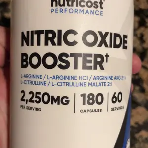 Nutricost Nitric Oxide Booster Capsules - 2250mg per Serving - Dietary and Healthcare Supplement