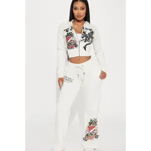 Ed Hardy Dragon Heart Pant - Ivory 8